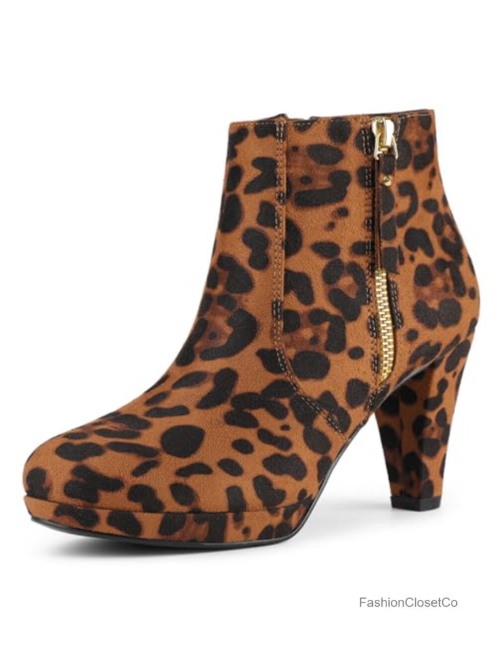 Allegra K Women's Chunky Heel Platform Ankle Boots